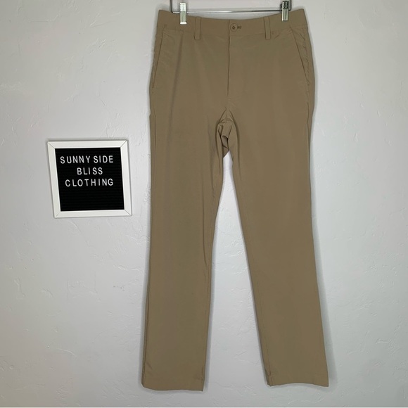 Vineyard Vines Tan Straight Leg Performance Dress Pants Men’s 30x30 Chinos - Picture 1 of 15